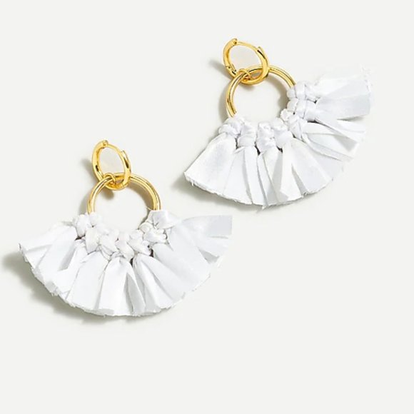 J. Crew Jewelry - NWT J. Crew Fabric Fan Earrings